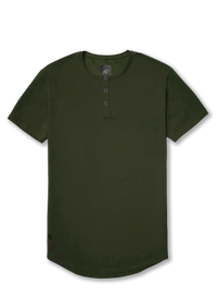 Henley Curved Hem