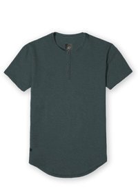 Henley Curved Hem