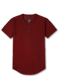 Henley Curved Hem