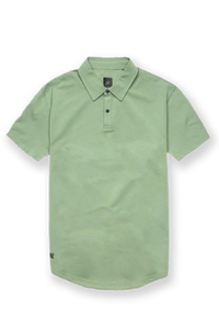 Mens light green polo product picture. Boa Stratus Polo from Ten/10 Apparel