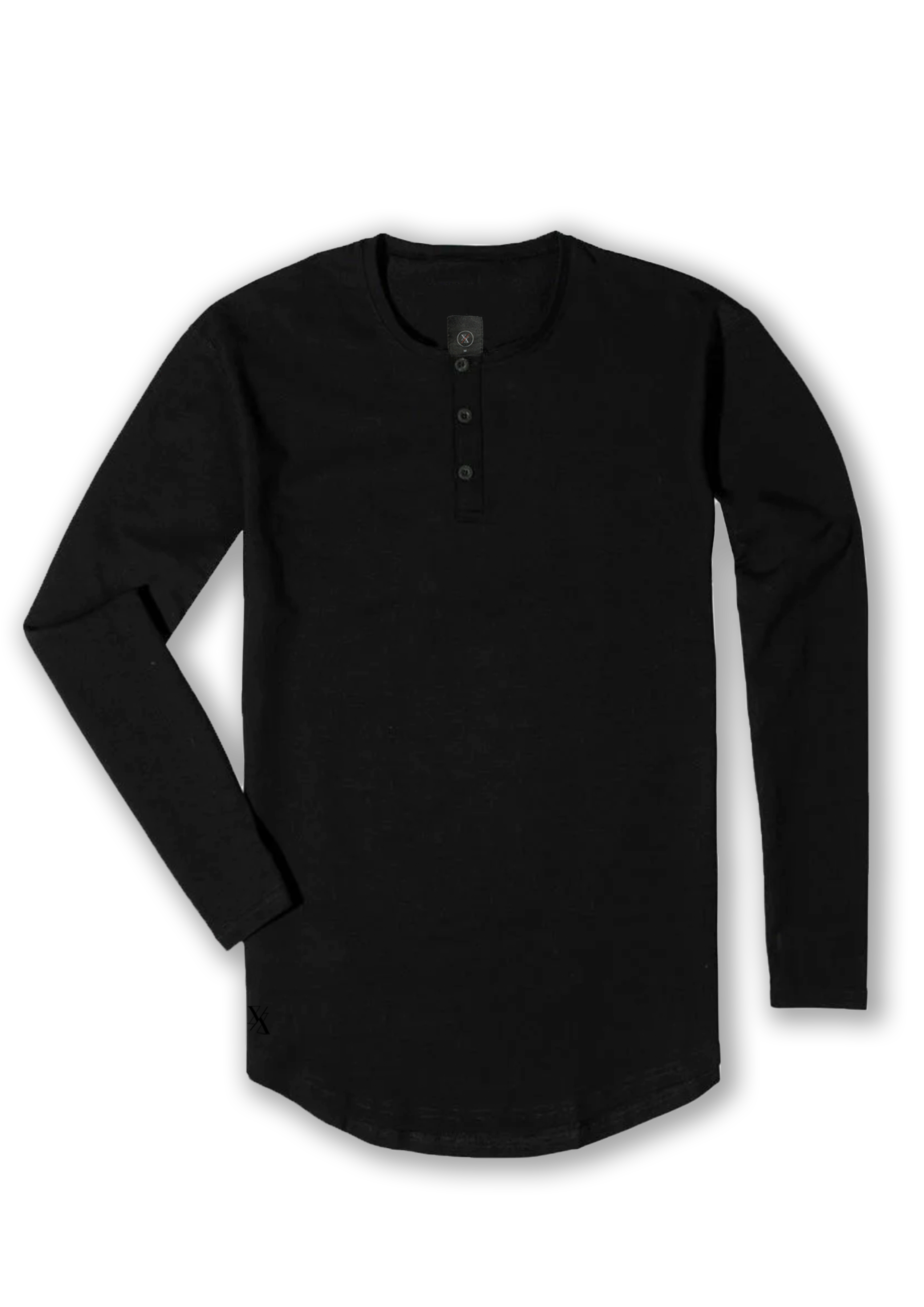 Black long sleeve 2024 henley