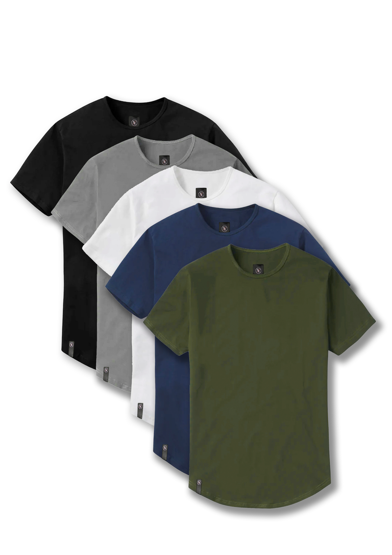 5 pack curved hem bundle