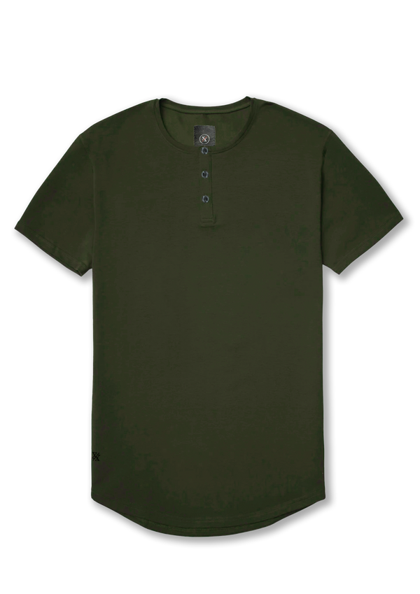 Henley Curved Hem