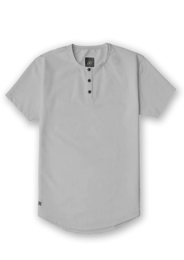 Henley Curved Hem