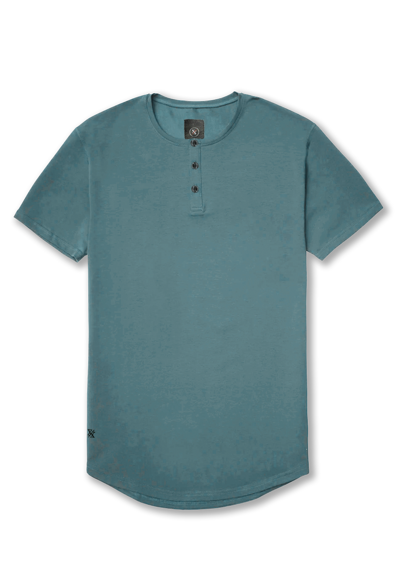 Henley Curved Hem