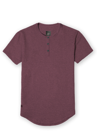 Henley Curved Hem