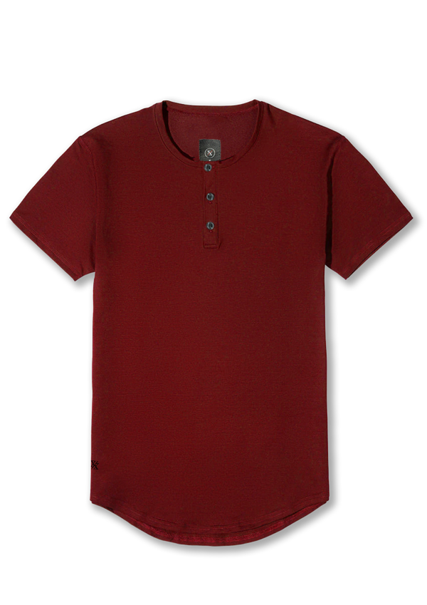 Henley Curved Hem