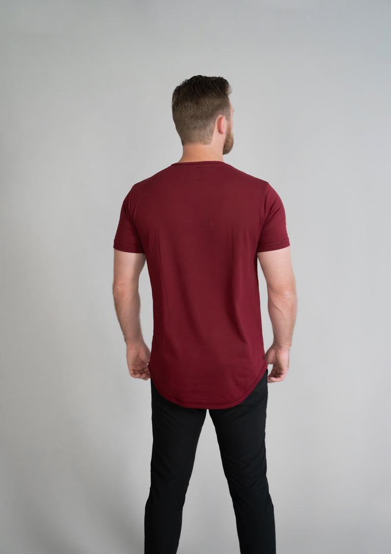 Henley Curved Hem