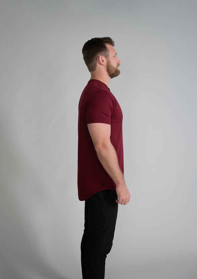 Henley Curved Hem