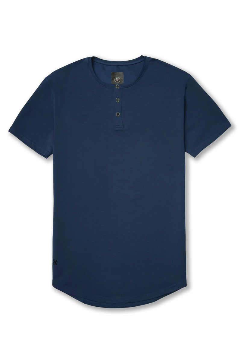 Henley Curved Hem