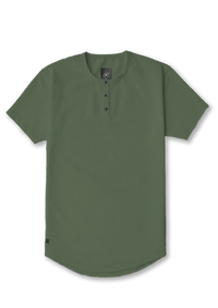 Henley Curved Hem