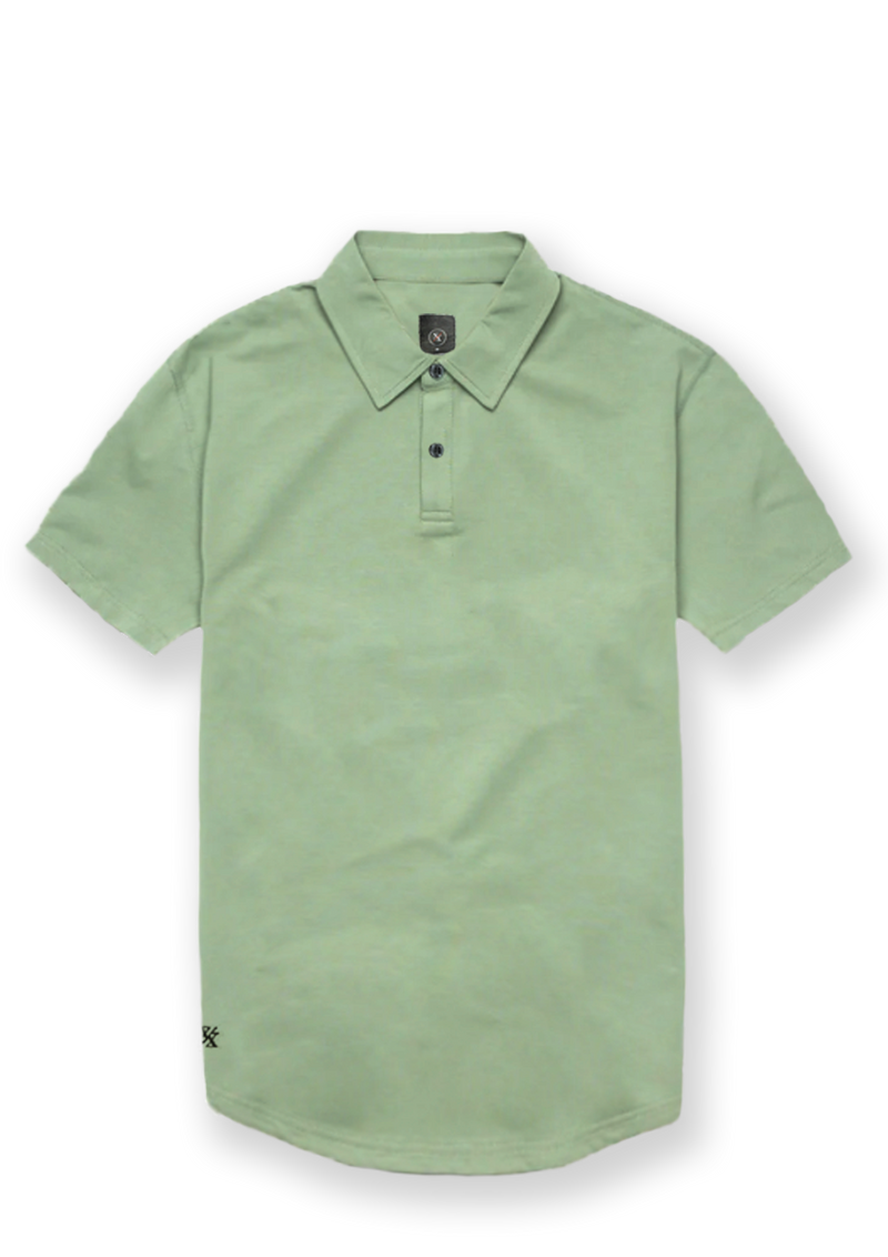 Mens light green polo product picture. Boa Stratus Polo from Ten/10 Apparel