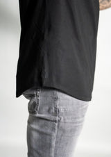 close up view of the ten 10 apparel stratus polo logo