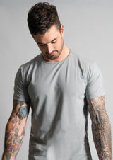 Close view of mens granite shirt from Ten/10 apparel